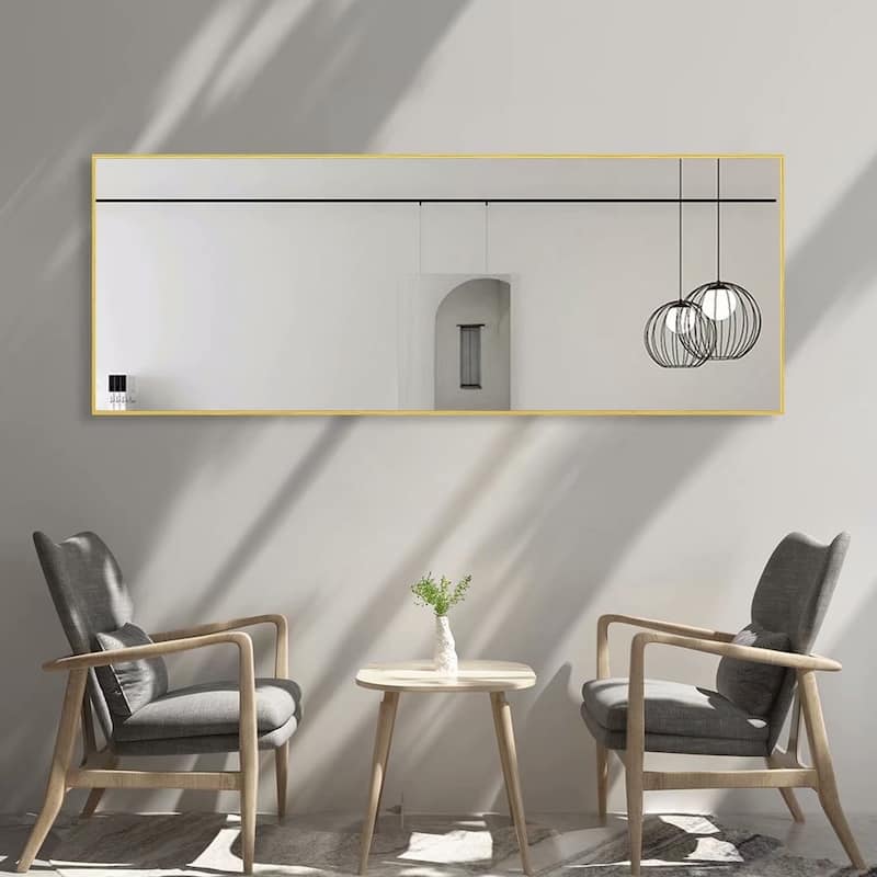 Dovelina Modern Full Length Floor Mirror - Freestanding Vanity Mirror for Bathroom or Living Space