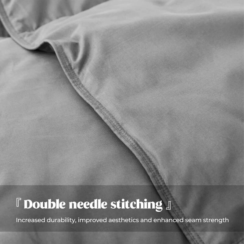 Medium Weight All Season White Goose Fiber Comforter Insert