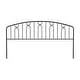 preview thumbnail 11 of 10, Hillsdale Furniture Riverbrooke Bronze Metal Arch Scallop Headboard