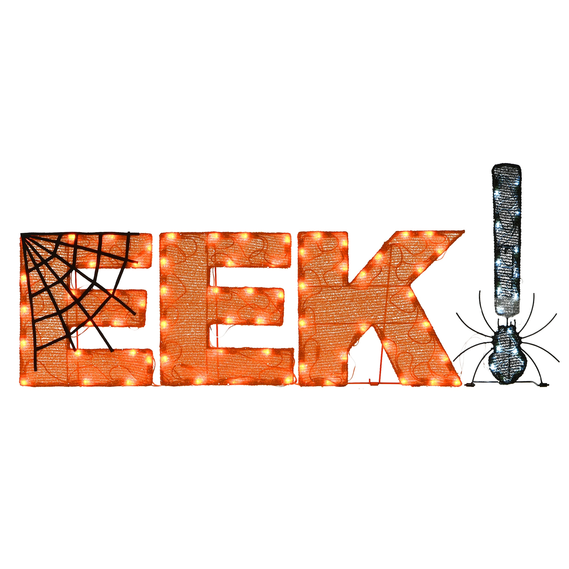 National Tree Company Halloween Pre-Lit EEK! Outdoor Sign, LED Lights, 50 Inches