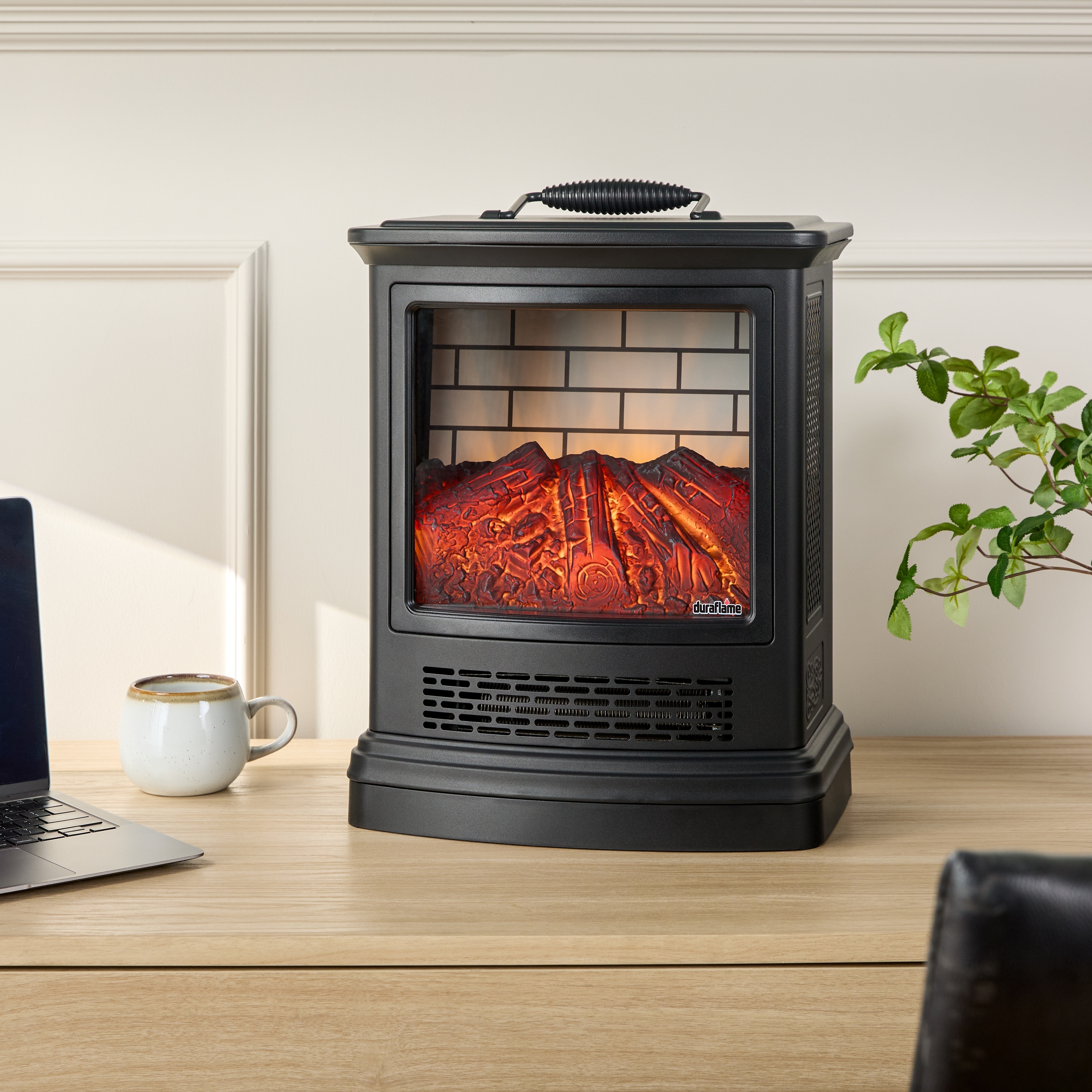 duraflame® Electric Stove Heater with 3D Flame® Effect, Black