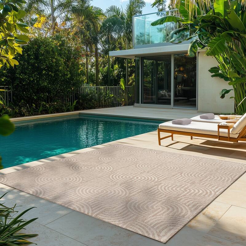Gertmenian Savara Global Geometric Polypropylene Indoor Outdoor Performance Flatweave Area Rug Collection