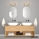 preview thumbnail 37 of 45, Hunter Xidane Vanity Wall Light - Bathroom, Mid Century Modern, Glam - Clear glass