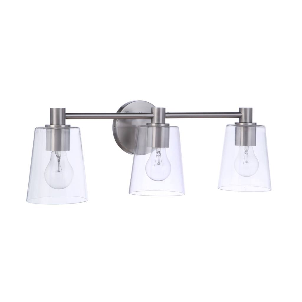 Craftmade 126233 Emilio 3 Light 24" Wide Vanity Light with Clear Glass