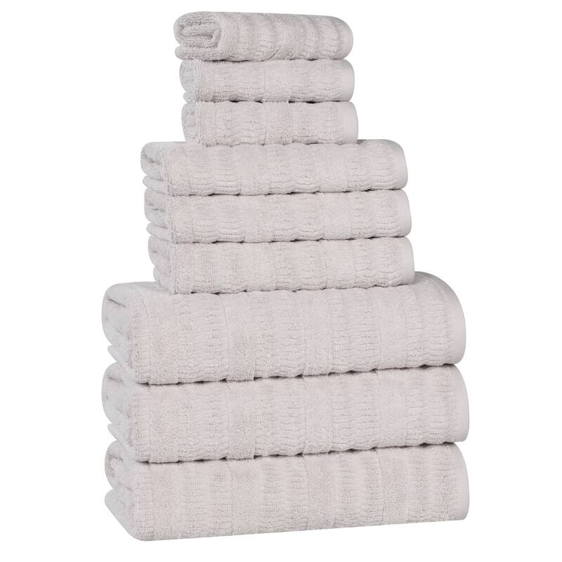 Superior Mika Smart Twist Viscose Cotton Blend 9 Piece Towel Set