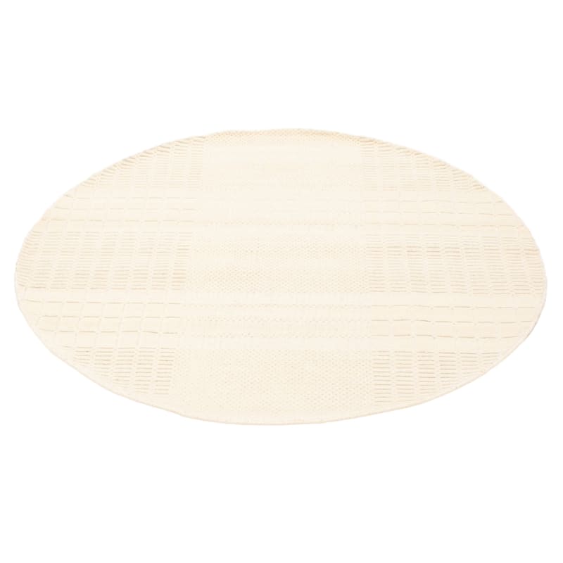 Kashkuli Gabbeh Cream Rug 5'4" x 5'2" - 5'4 x 5'2