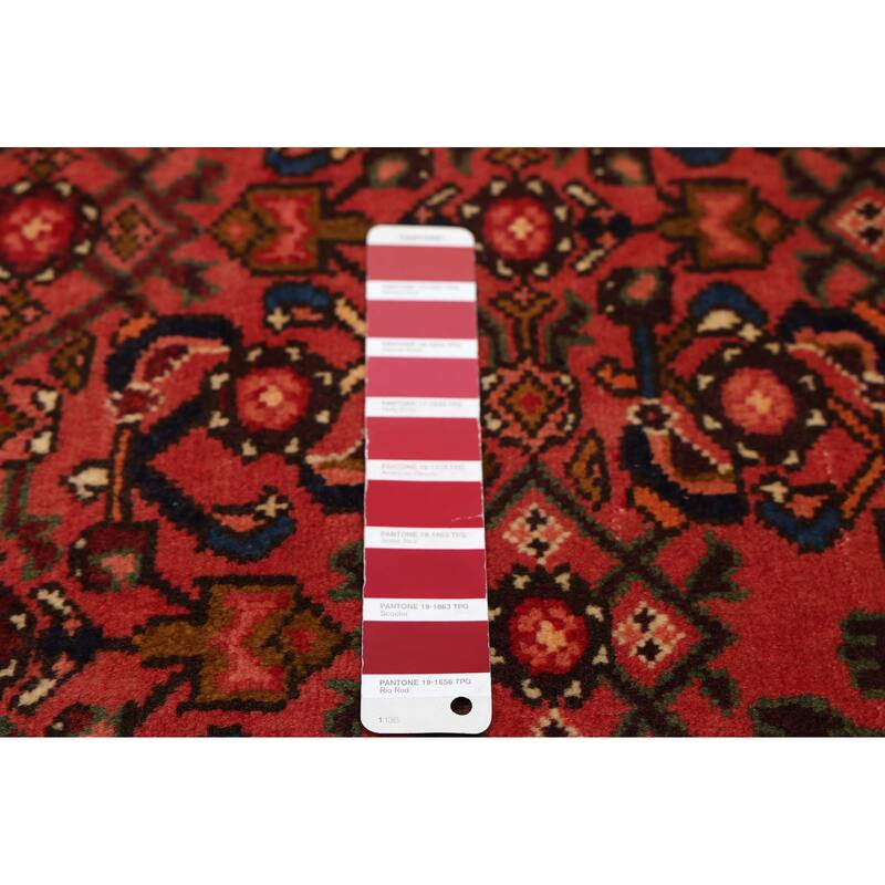 ECARPETGALLERY Hand-knotted Andelz Red Wool Rug - 3'6 x 4'10