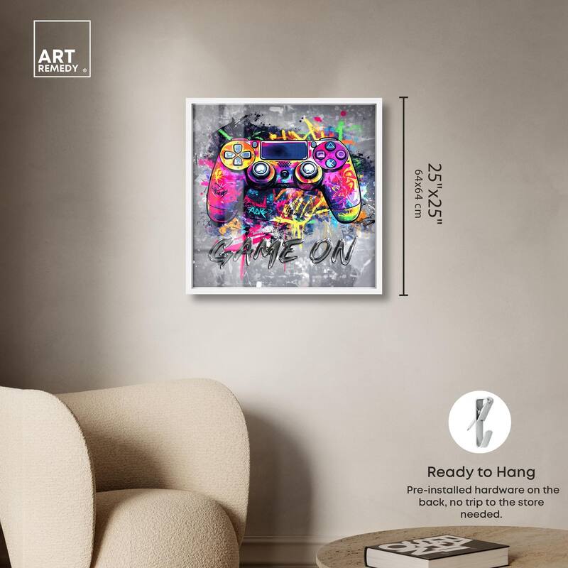 Game On Shadowbox by Art Remedy