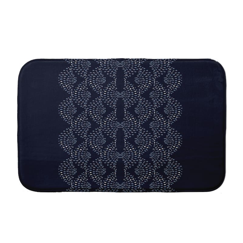Dotted Focus Bath Mat - 17 x 24 - Navy