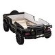 preview thumbnail 32 of 35, Zemo Novelty Twin Faux Leather Upholstered Off-Road SUV Kid Bed with Light and Sound Functions by Furniture of America
