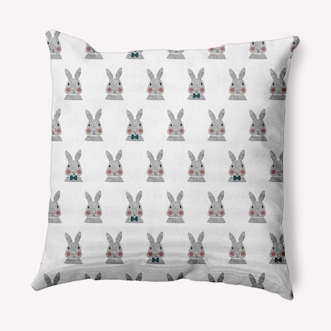 Bunny Fluffle Easter Decorative Throw Pillow