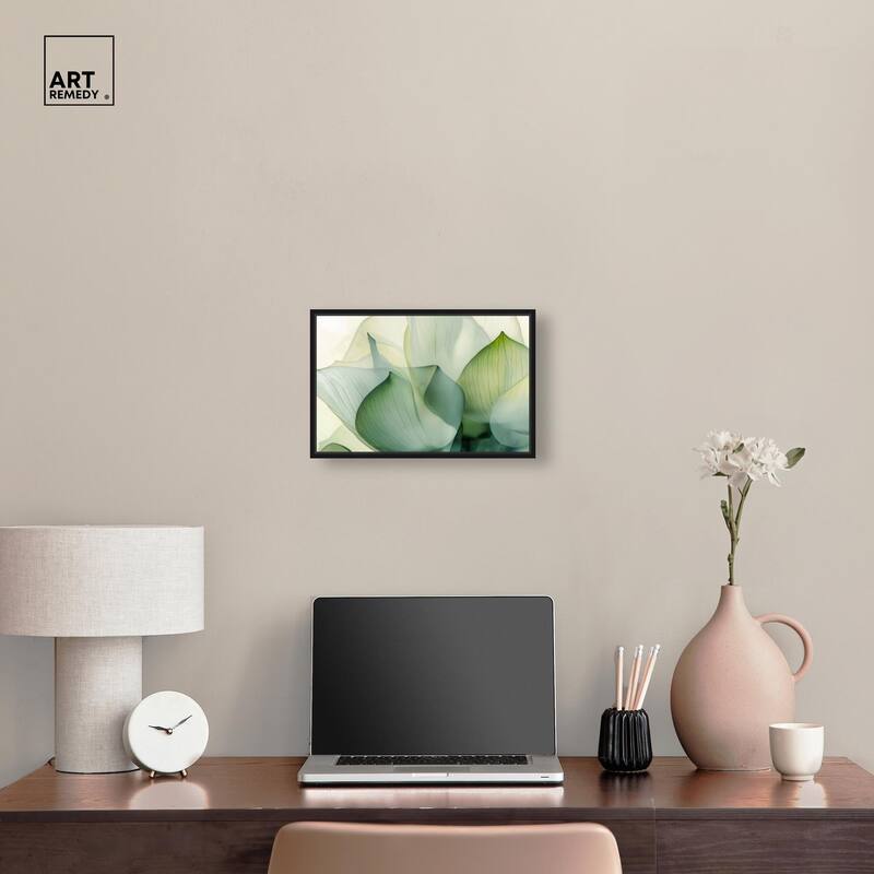 Translucent Floral Layers Canvas by Art Remedy