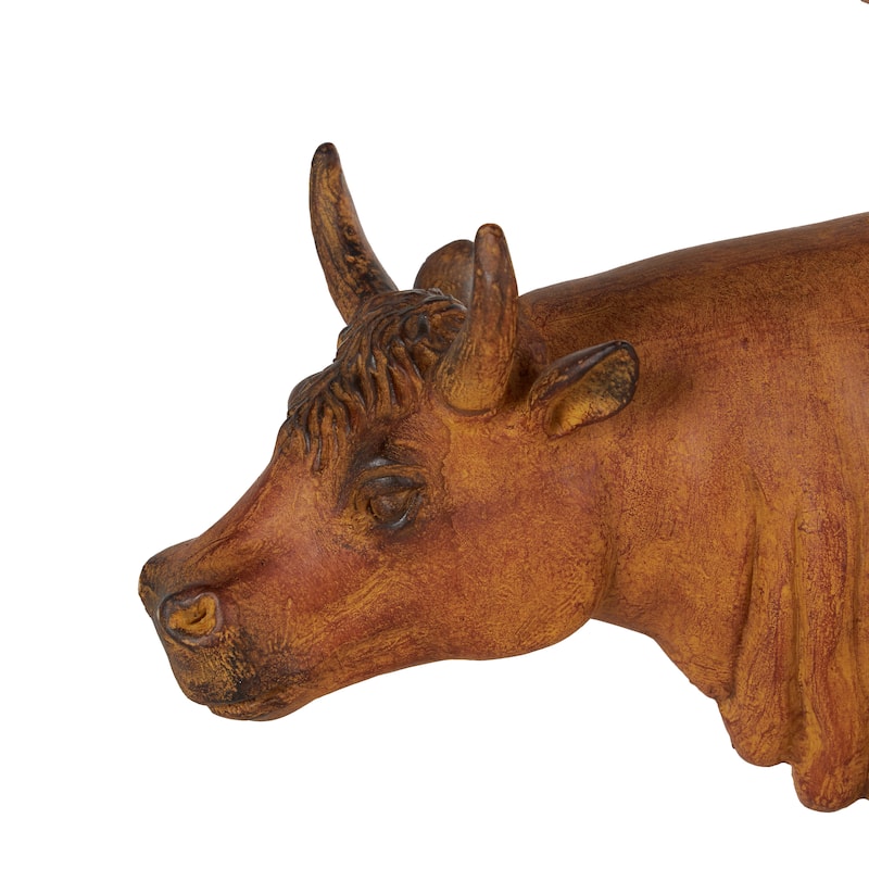 Resin Stacked Farm Animals Decorative Sculpture - Multi Colored or Brown