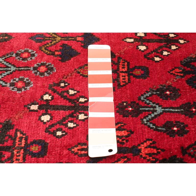 ECARPETGALLERY Hand-knotted Anadol Dark Red Wool Rug - 4'3 x 6'8