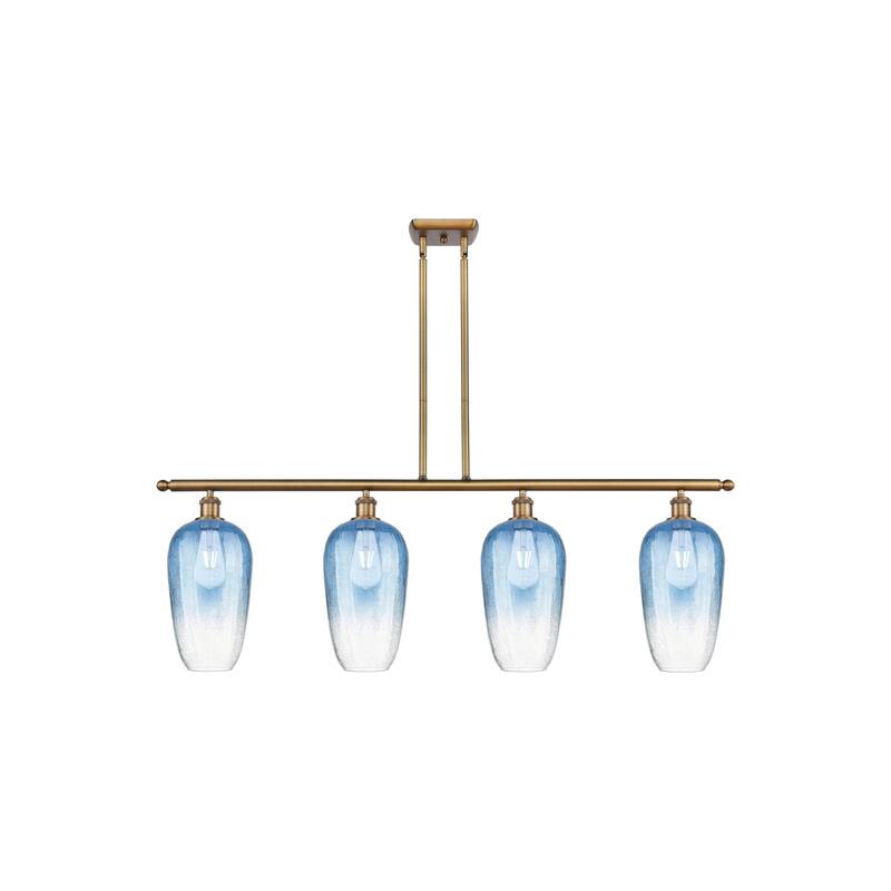 Innovations Lighting Endless Possibilities Ballston - Brookhaven Flute - 4 Light 48" Stem Hung Island Light