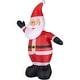 preview thumbnail 12 of 14, Fraser Hill Farm 12-Ft. Tall Traditional Santa, Blow Up Inflatable