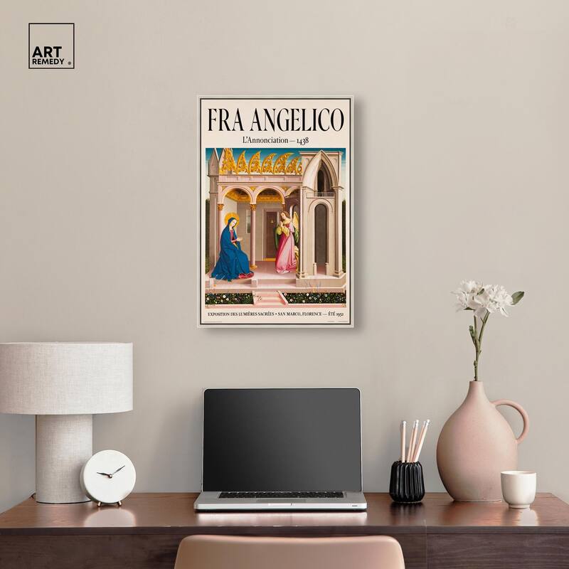 Angel's Visit to Mary Canvas by Art Remedy
