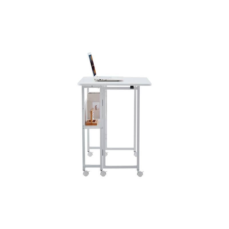 Folding Desk Small Foldable Desk for Small Space, 31.5 Inches Writing Computer Desk in Study