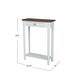 preview thumbnail 16 of 20, Marnie Two-tone 1-drawer Solid Wood Console Accent Table with Shelf by East at Main