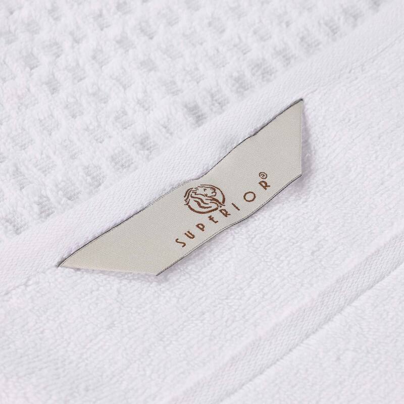 Superior Napa Zero Twist Cotton Soft Waffle Bath Towel Set of 3