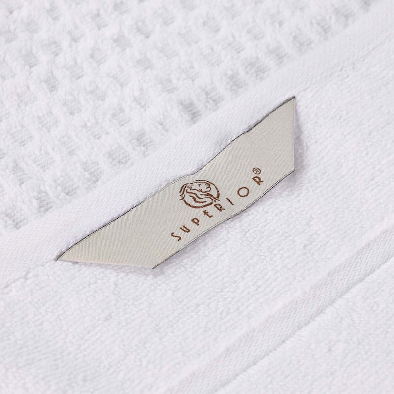 Superior Napa Zero Twist Cotton Soft Waffle Hand Towel Set of 6