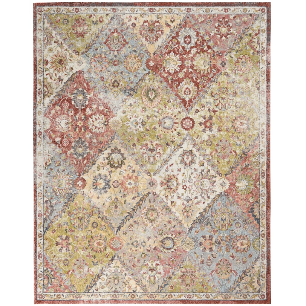 Nourison Juniper Floral Colorful Transitional Area Rug