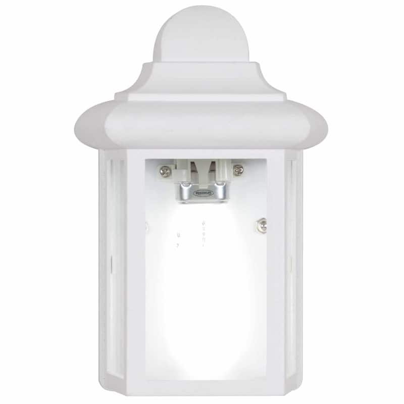 Volume Lighting Single Light 9" Tall Outdoor Wall Sconce - White