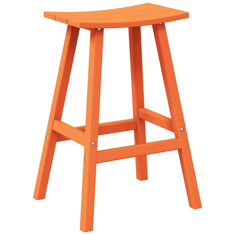 Laguna Hdpe All Weather Outdoor Patio 29" Saddle Seat Bar Stool