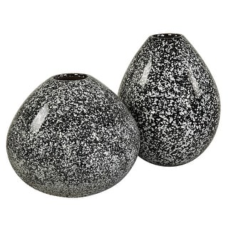 Uttermost Cosmic Black & White Vases, Set Of 2