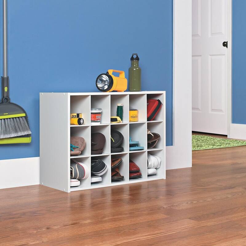 ClosetMaid Stackable Storage 15-Shoe Cube Organizer