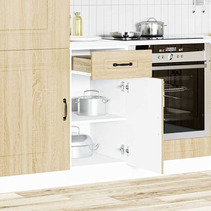 vidaXL Kitchen Base Cabinet Sonoma oak Engineered wood Standard - 18.1 x 15.7 x 32.1