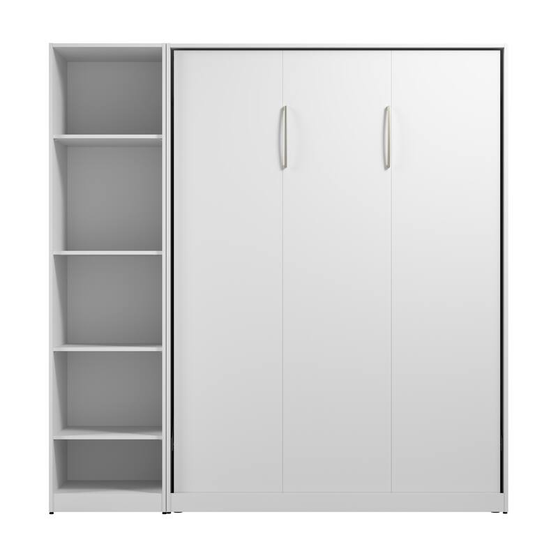 Claremont Full Murphy Bed with Closet Organizer (79W) by Bestar