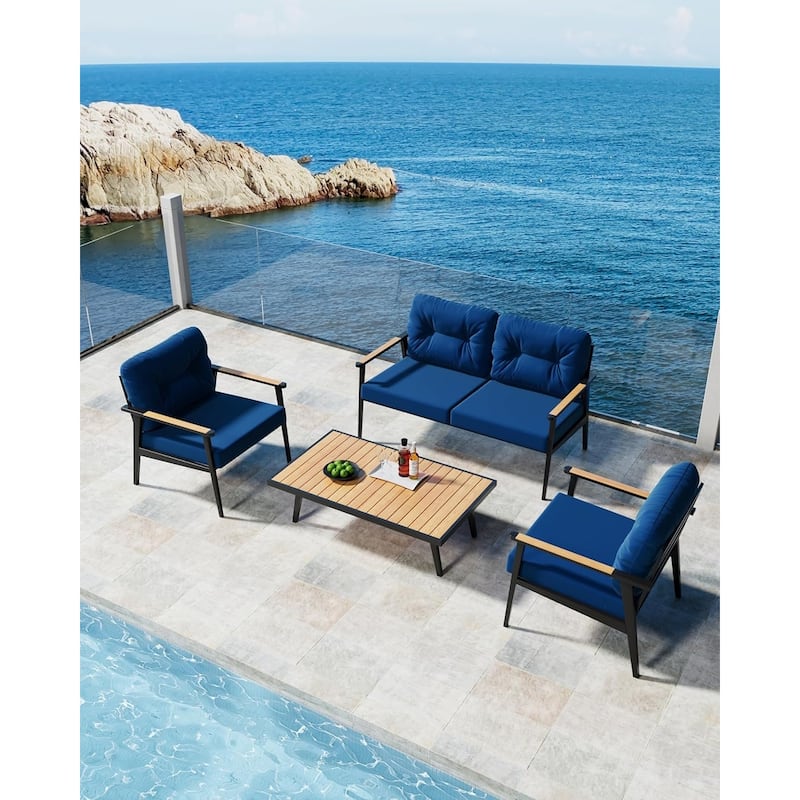WINSOON 24x24 Inch Outdoor Deep Seat Cushion Set,Waterproof and Resistant