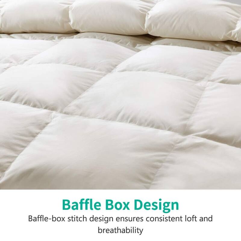 Feathers Down Comforter Super King, Cooling Feathers Down Duvet for