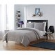 preview thumbnail 1 of 2, Olivia & Finn Plush Embossed Stars Flannel Plush Microfiber Kids Comforter Set