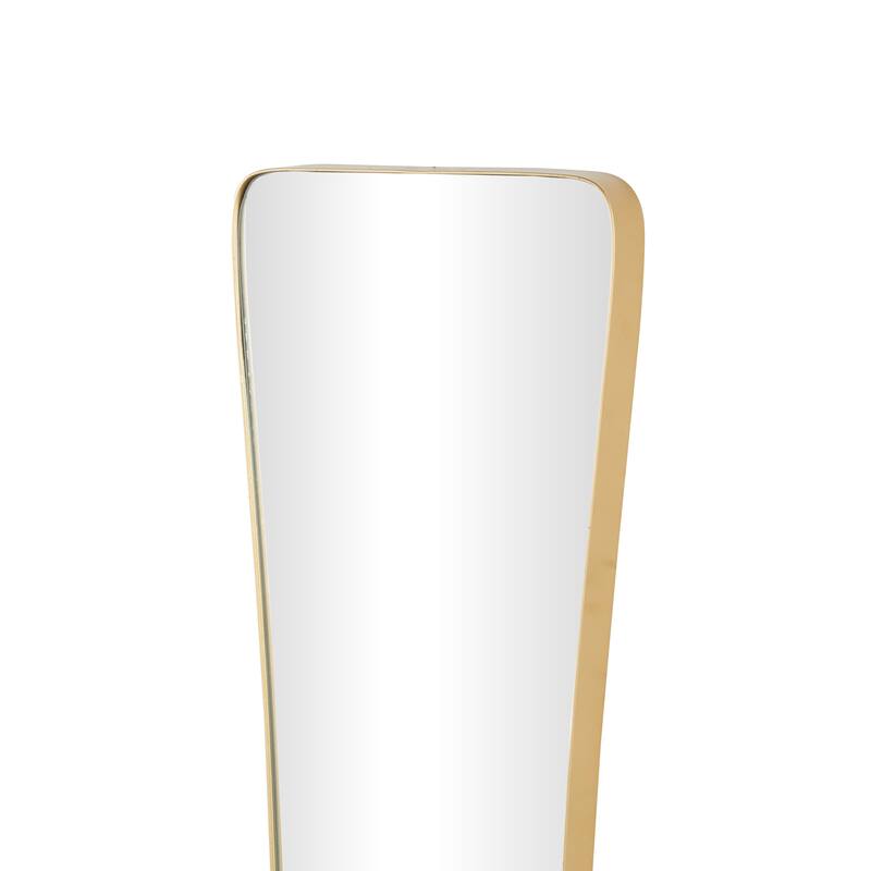 Black or Gold Metal Tall Abstract Room Wall Mirror