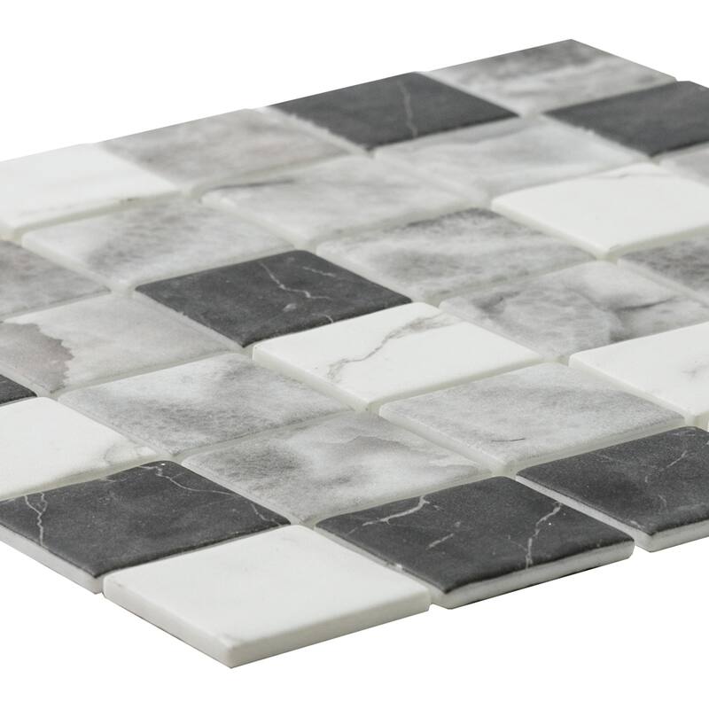 The Tile Life Eterna Square 12x12 Grey Glass Floor & Wall Tile