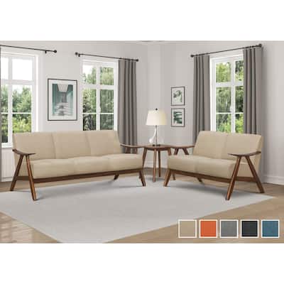 Levine 2-Piece Retro Living Room Sofa Set