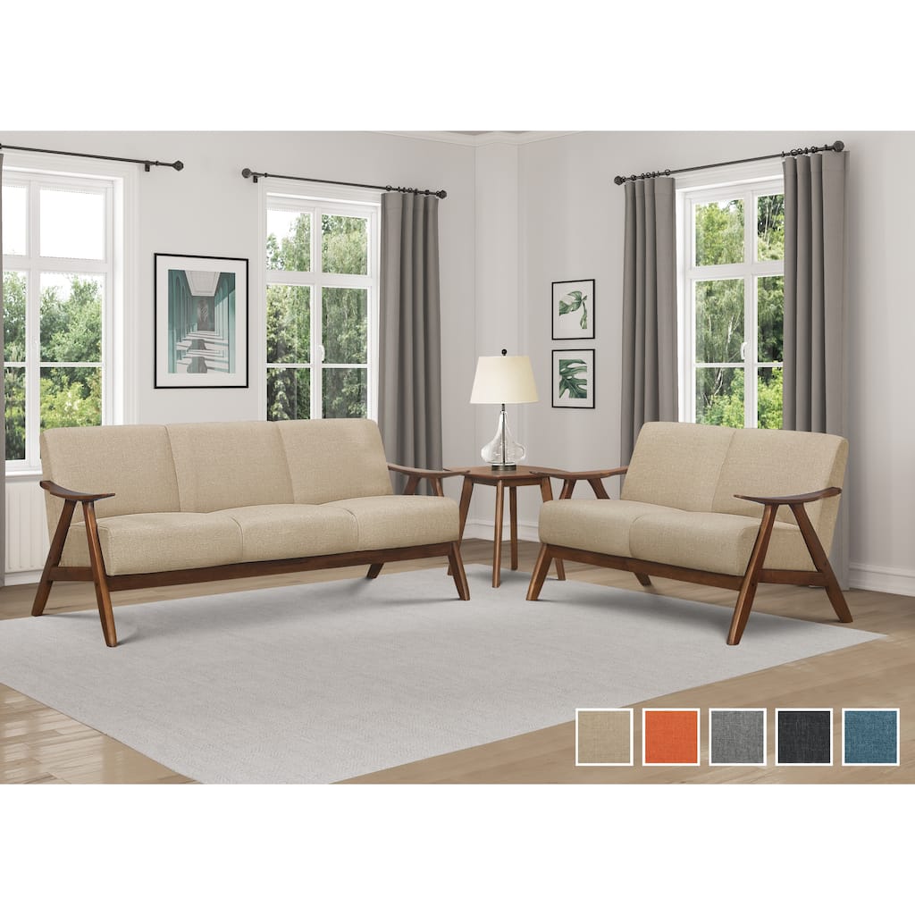 Levine 2-Piece Retro Living Room Sofa Set