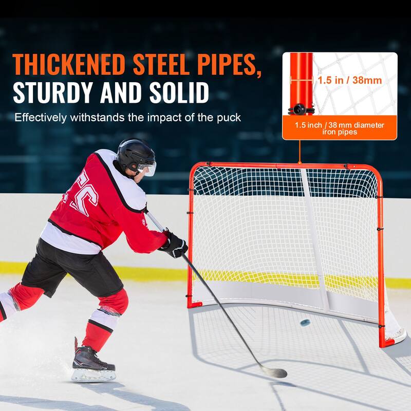 Street Hockey Net Portable Hockey Goal with Net, Easy Assemble