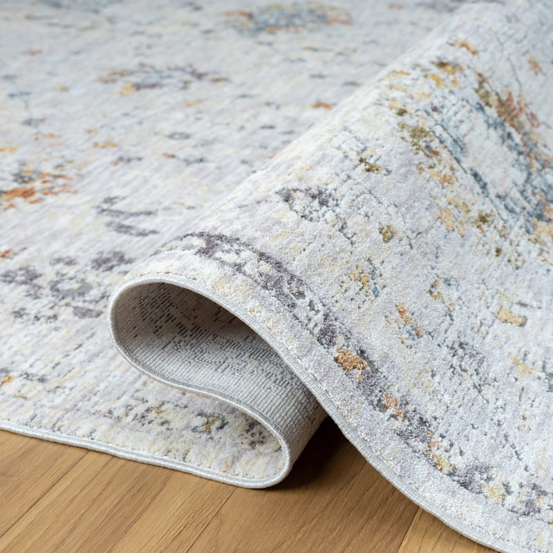 Reeves Traditional Gray/Beige Performance Indoor Area Rug by Sevita