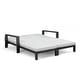 preview thumbnail 4 of 62, Benton Modern Aluminum Lounge Outdoor Double Chaise with Cushion - N/A