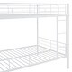 preview thumbnail 9 of 7, Contemporary Full over Full Metal Bunk Bed with Solid Stability, Save Space or Split Into 2 Beds, Crafted for Safety, White
