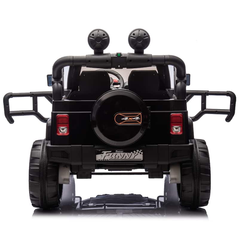 24V Kids Ride On Electric Car W/Parents Control,Seat width 20in,2WD,Rear suspension,Trunk storage,for Kids Aged 3-8