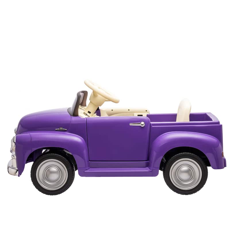 Ride on Truck Car Ride-On Car Purple Battery Powered Electric Car