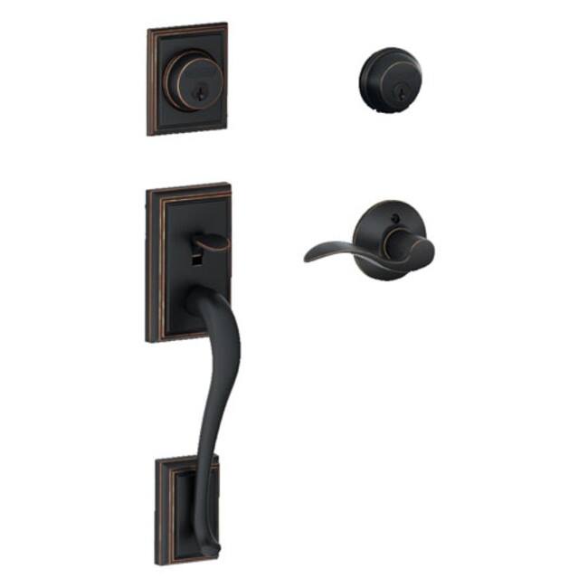 Schlage Addison Double Cylinder Handleset with Left Handed Interior