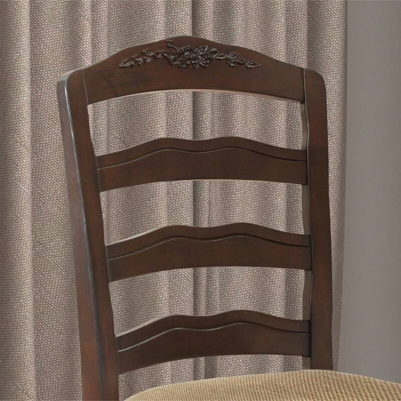 Shak Traditional Wood Ladderback Dining Chairs (Set of 2) by Furniture of America