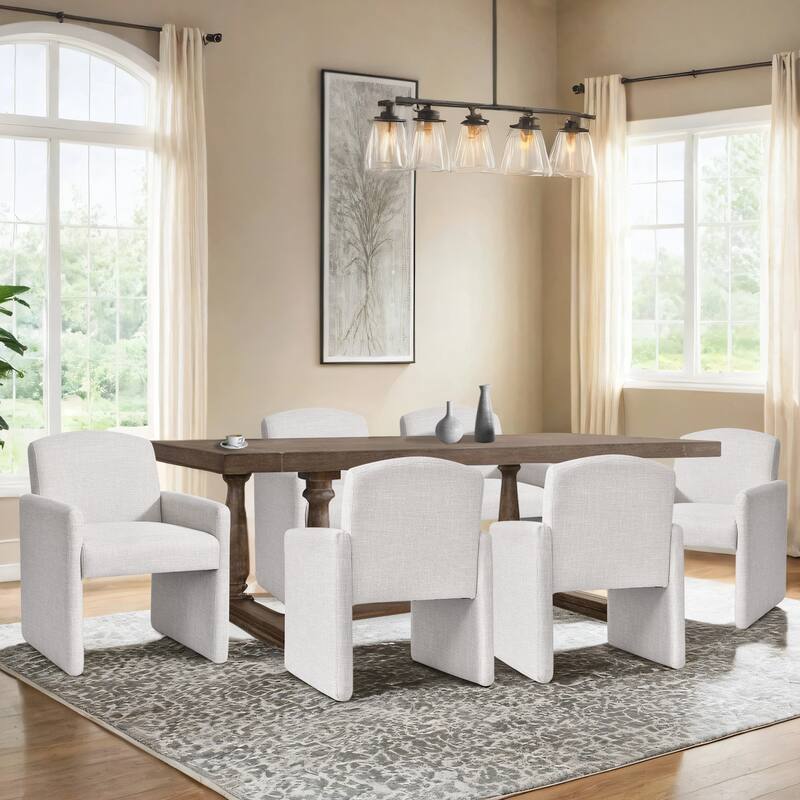 Couture 23.5" W Upholstered Square Arm Dining chairs
