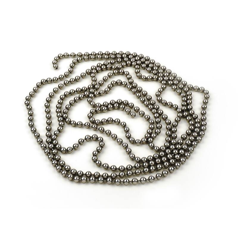 10-Foot Stainless Steel Pie Chain - Beaded Chain, 10 ft