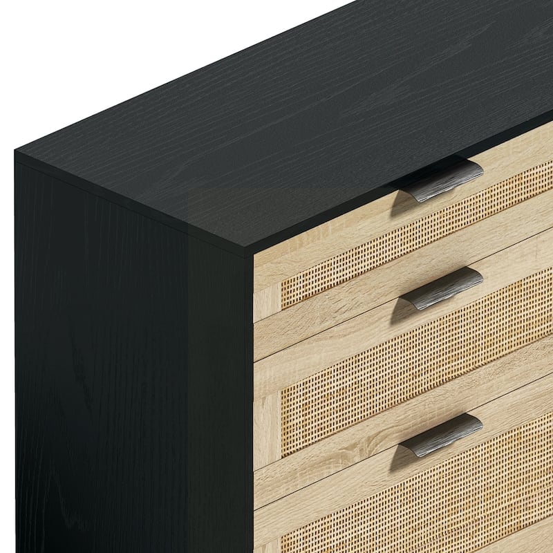 Rattan Dresser with Drawers